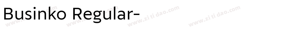 Businko Regular字体转换
